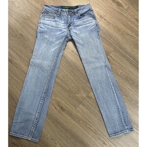 Rock & Roll Cowboy Jeans Mens 31x36 Blue Denim Pistol Regular Straight Leg